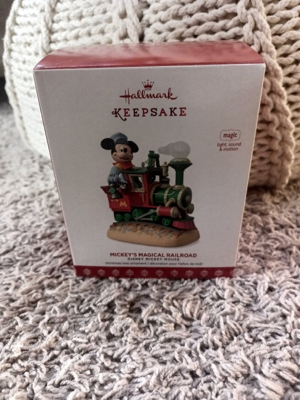 New Hallmark REPAINT Mickey's Magical Railroad Disney Ornament Ltd Ed 2017 NRFB